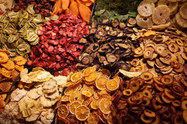 Home dried fruits at the spice bazaar in istanbul